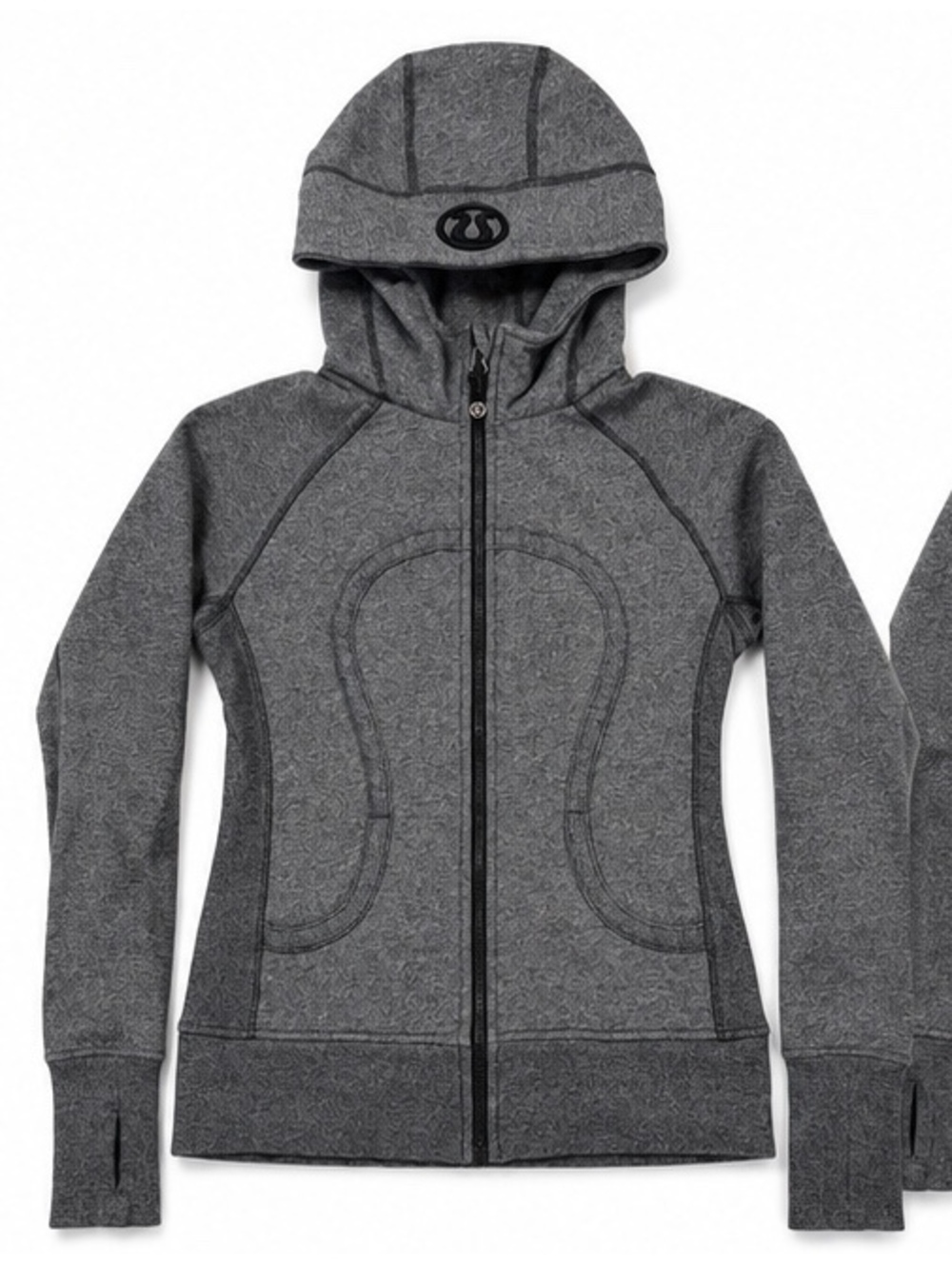 Lululemon | Heathered Grey| Full zip Hooded Jacket | Sz 10